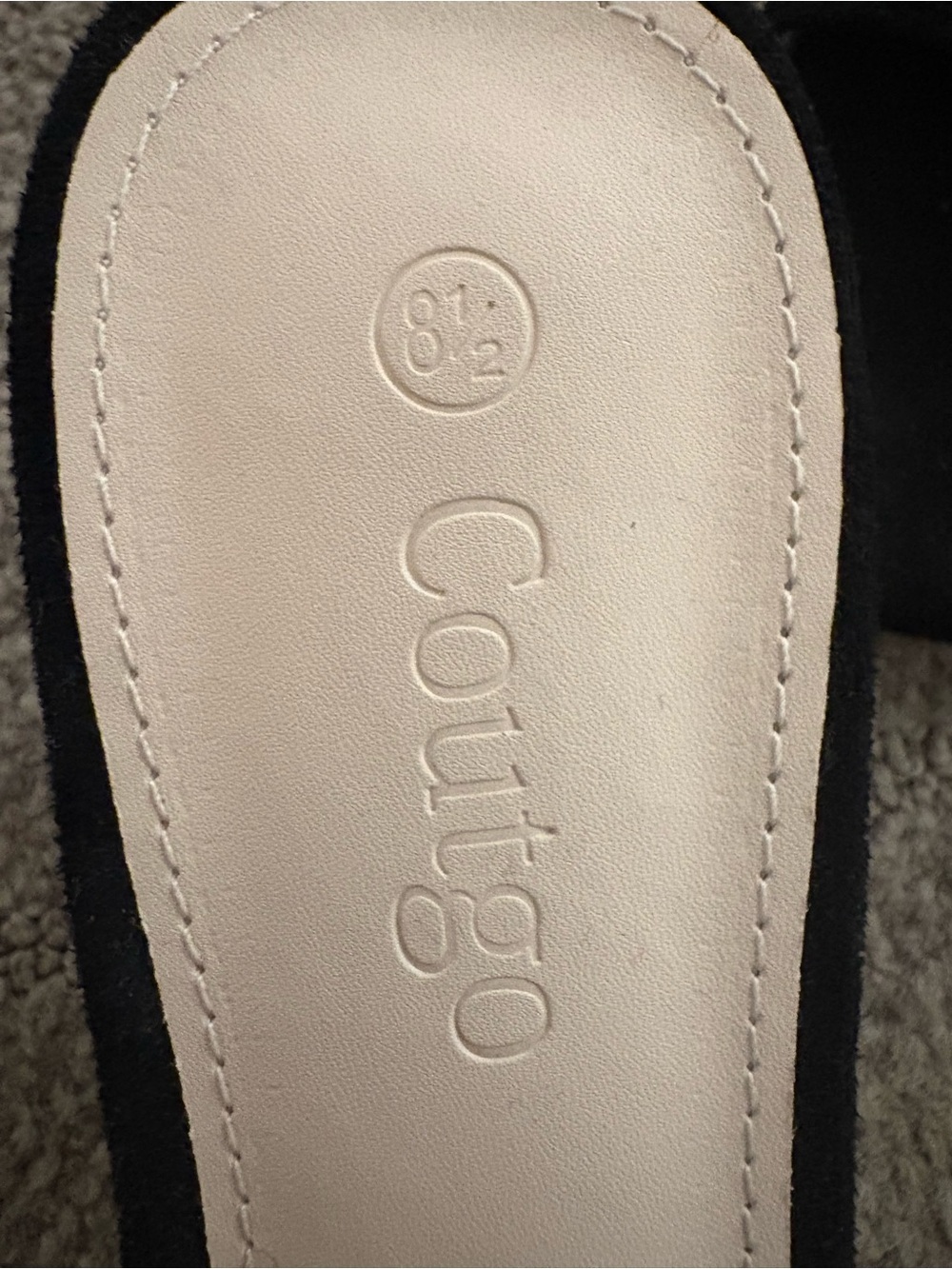 Contigo Black Rhinestone Slide Mules - Picture 4 of 4